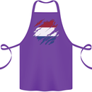 Torn Netherlands Flag Holland Dutch Day Football Cotton Apron 100% Organic Purple