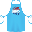 Torn Netherlands Flag Holland Dutch Day Football Cotton Apron 100% Organic Turquoise