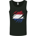 Torn Netherlands Flag Holland Dutch Day Football Mens Vest Tank Top Black