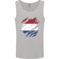 Torn Netherlands Flag Holland Dutch Day Football Mens Vest Tank Top Sports Grey
