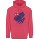 Torn New Zealand Flag Zealander Kiwi Day Childrens Kids Hoodie Heliconia