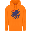 Torn New Zealand Flag Zealander Kiwi Day Childrens Kids Hoodie Orange