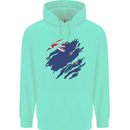 Torn New Zealand Flag Zealander Kiwi Day Childrens Kids Hoodie Peppermint