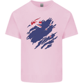 Torn New Zealand Flag Zealander Kiwi Day Kids T-Shirt Childrens Light Pink