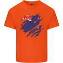 Torn New Zealand Flag Zealander Kiwi Day Kids T-Shirt Childrens Orange