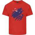 Torn New Zealand Flag Zealander Kiwi Day Kids T-Shirt Childrens Red