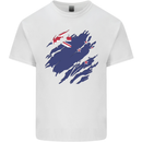 Torn New Zealand Flag Zealander Kiwi Day Kids T-Shirt Childrens White