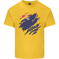 Torn New Zealand Flag Zealander Kiwi Day Kids T-Shirt Childrens Yellow