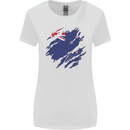 Torn New Zealand Flag Zealander Kiwi Day Womens Wider Cut T-Shirt White