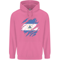Torn Nicaragua Flag Nicaraguan Day Football Childrens Kids Hoodie Azalea