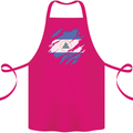 Torn Nicaragua Flag Nicaraguan Day Football Cotton Apron 100% Organic Pink