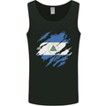 Torn Nicaragua Flag Nicaraguan Day Football Mens Vest Tank Top Black