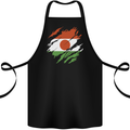 Torn Niger Flag Nigerien Day Football Cotton Apron 100% Organic Black