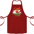 Torn Niger Flag Nigerien Day Football Cotton Apron 100% Organic Maroon