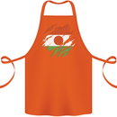 Torn Niger Flag Nigerien Day Football Cotton Apron 100% Organic Orange