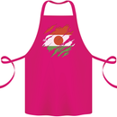 Torn Niger Flag Nigerien Day Football Cotton Apron 100% Organic Pink