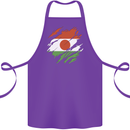 Torn Niger Flag Nigerien Day Football Cotton Apron 100% Organic Purple