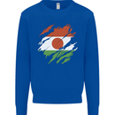 Torn Niger Flag Nigerien Day Football Mens Sweatshirt Jumper Royal Blue
