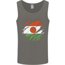 Torn Niger Flag Nigerien Day Football Mens Vest Tank Top Charcoal