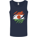 Torn Niger Flag Nigerien Day Football Mens Vest Tank Top Navy Blue