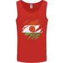 Torn Niger Flag Nigerien Day Football Mens Vest Tank Top Red