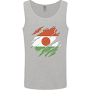 Torn Niger Flag Nigerien Day Football Mens Vest Tank Top Sports Grey