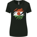 Torn Niger Flag Nigerien Day Football Womens Wider Cut T-Shirt Black