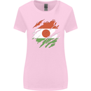 Torn Niger Flag Nigerien Day Football Womens Wider Cut T-Shirt Light Pink