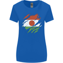 Torn Niger Flag Nigerien Day Football Womens Wider Cut T-Shirt Royal Blue