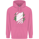 Torn Nigeria Flag Nigerian Day Football Childrens Kids Hoodie Azalea