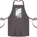 Torn Nigeria Flag Nigerian Day Football Cotton Apron 100% Organic Dark Grey