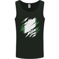 Torn Nigeria Flag Nigerian Day Football Mens Vest Tank Top Black