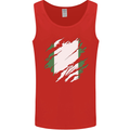 Torn Nigeria Flag Nigerian Day Football Mens Vest Tank Top Red