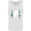 Torn Nigeria Flag Nigerian Day Football Mens Vest Tank Top White