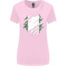 Torn Nigeria Flag Nigerian Day Football Womens Wider Cut T-Shirt Light Pink