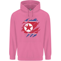 Torn North Korea Flag Korean Day Football Childrens Kids Hoodie Azalea