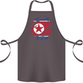 Torn North Korea Flag Korean Day Football Cotton Apron 100% Organic Dark Grey