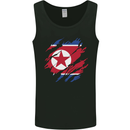 Torn North Korea Flag Korean Day Football Mens Vest Tank Top Black
