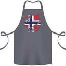 Torn Norway Flag Norwegian Day Football Cotton Apron 100% Organic Steel