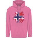 Torn Norway Flag Norwegian Day Football Mens 80% Cotton Hoodie Azelea