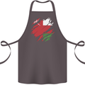 Torn Oman Flag Omani Day Football Cotton Apron 100% Organic Dark Grey