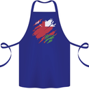 Torn Oman Flag Omani Day Football Cotton Apron 100% Organic Royal Blue