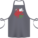 Torn Oman Flag Omani Day Football Cotton Apron 100% Organic Steel