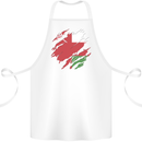 Torn Oman Flag Omani Day Football Cotton Apron 100% Organic White