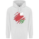 Torn Oman Flag Omani Day Football Mens 80% Cotton Hoodie White