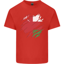 Torn Oman Flag Omani Day Football Mens Cotton T-Shirt Tee Top Red