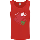 Torn Oman Flag Omani Day Football Mens Vest Tank Top Red