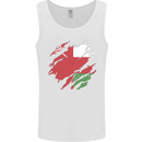 Torn Oman Flag Omani Day Football Mens Vest Tank Top White