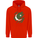Torn Pakistan Flag Pakistani Day Football Childrens Kids Hoodie Bright Red
