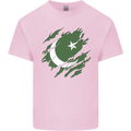 Torn Pakistan Flag Pakistani Day Football Kids T-Shirt Childrens Light Pink